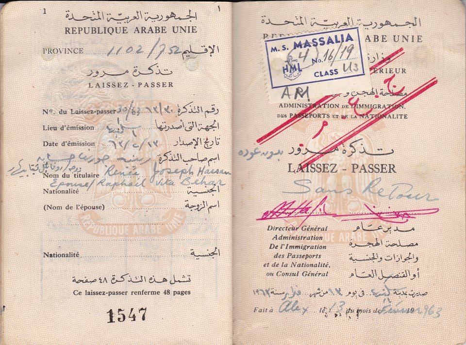 Passport for Renee Joseph Hassan  