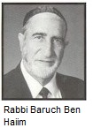 Rabbi Baruch Ben Haiim 